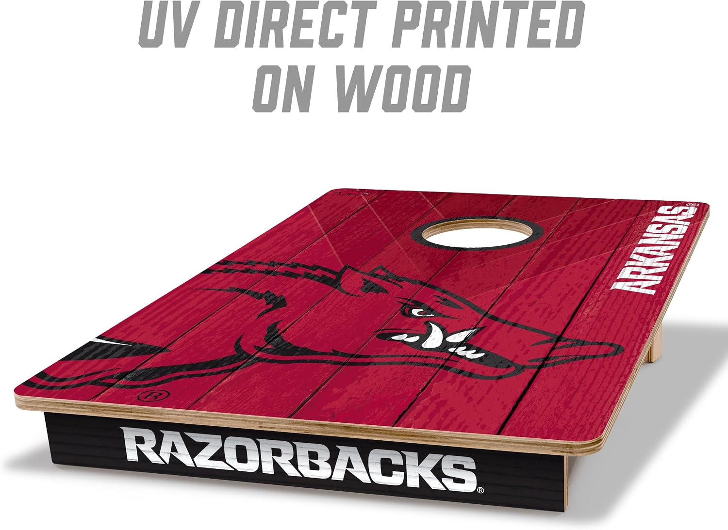 YouTheFan NCAA 2’ x 3’ Wood Cornhole Game with Logo Bags