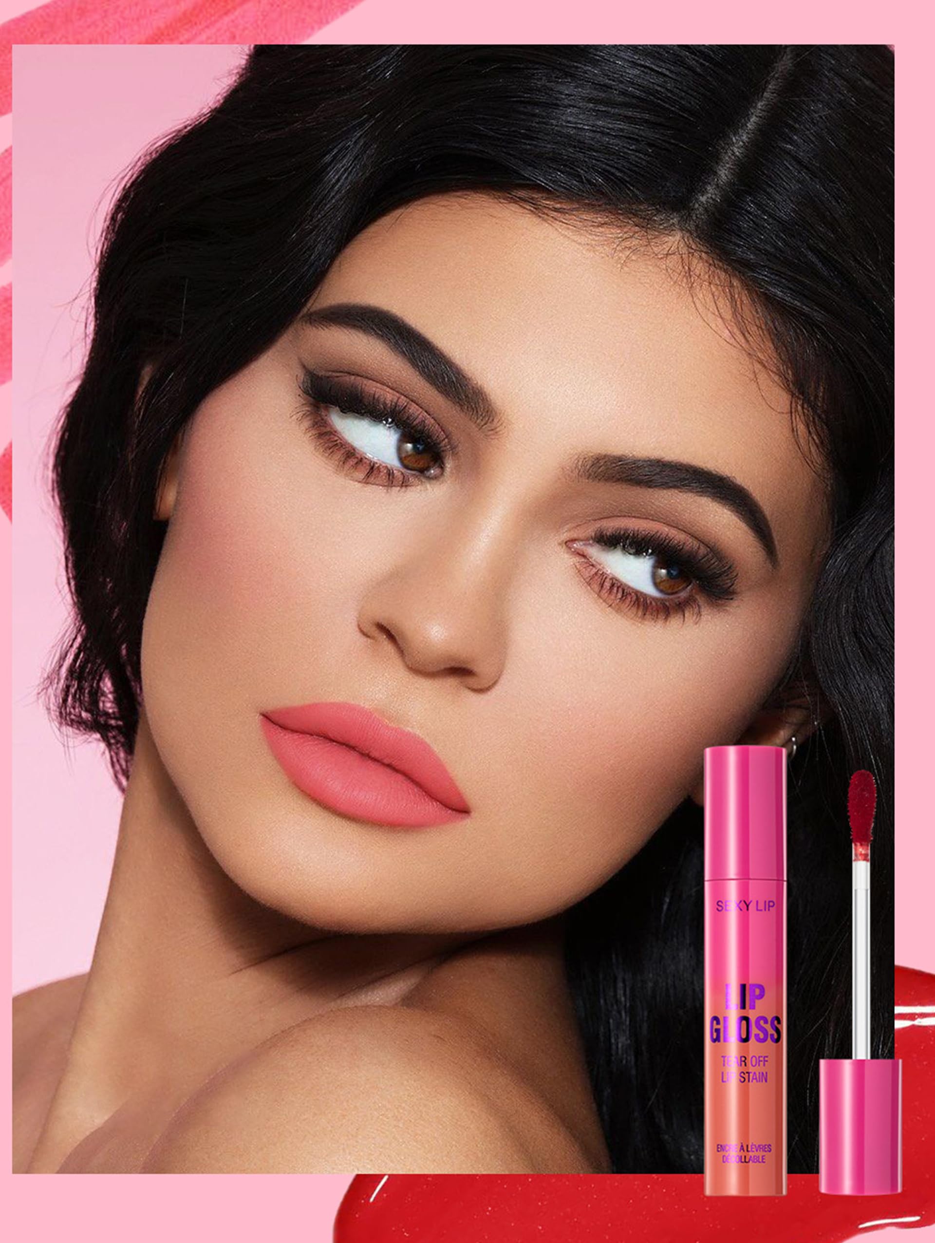 Erinde Matte Lip Stain Peel Off, Waterproof Long Lasting Lip Colour with Tweezer - Image 3