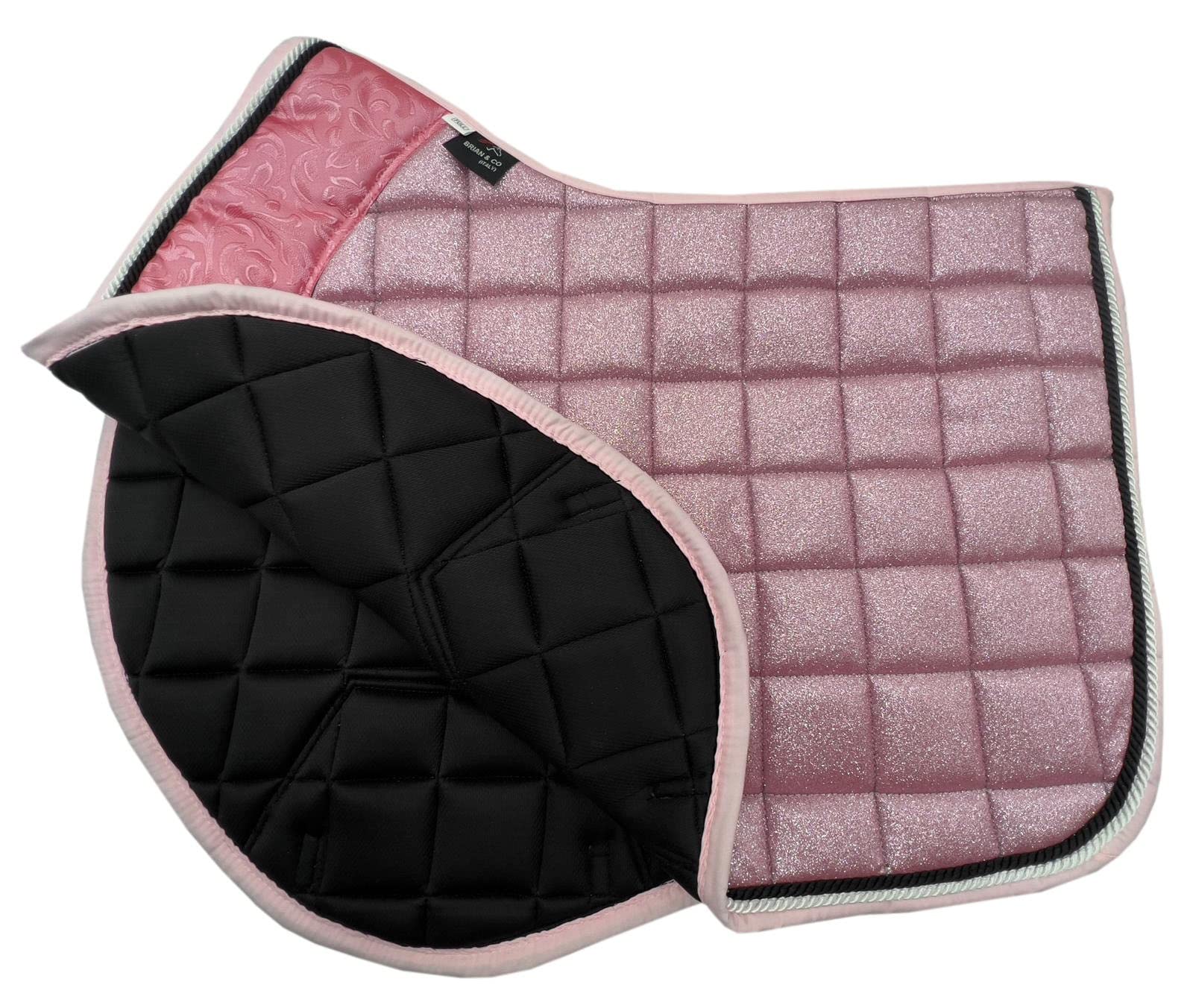 Tapis De Selle BRIAN AND COMPANY – Glitter, Respirant, Lavable En Machine, Pour Compétition Et Promenade