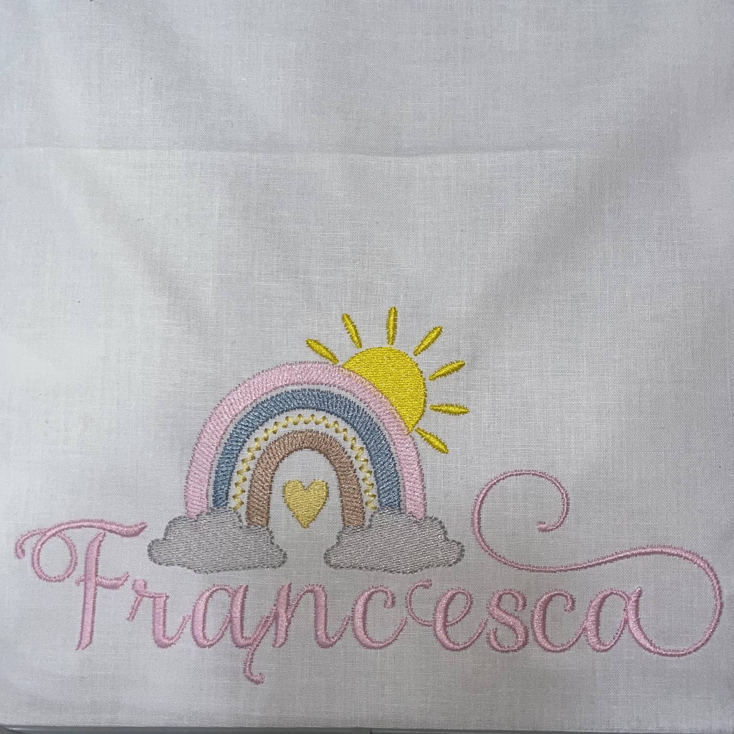 Lenzuolino Disegno Personalizzato Culla Neonato Set 3Pz. Lettino Ricamato Regalo Bimbi Nascita Coordinato Completo Vari Colori