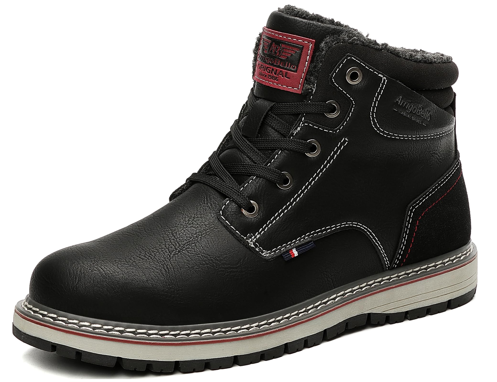 ARRIGO BELLO Stivali Uomo Invernali Scarpe Invernale Scarponcini Neve Stivaletti Antiskid Caldo Trekking Montagna Boots Taglia 41-46