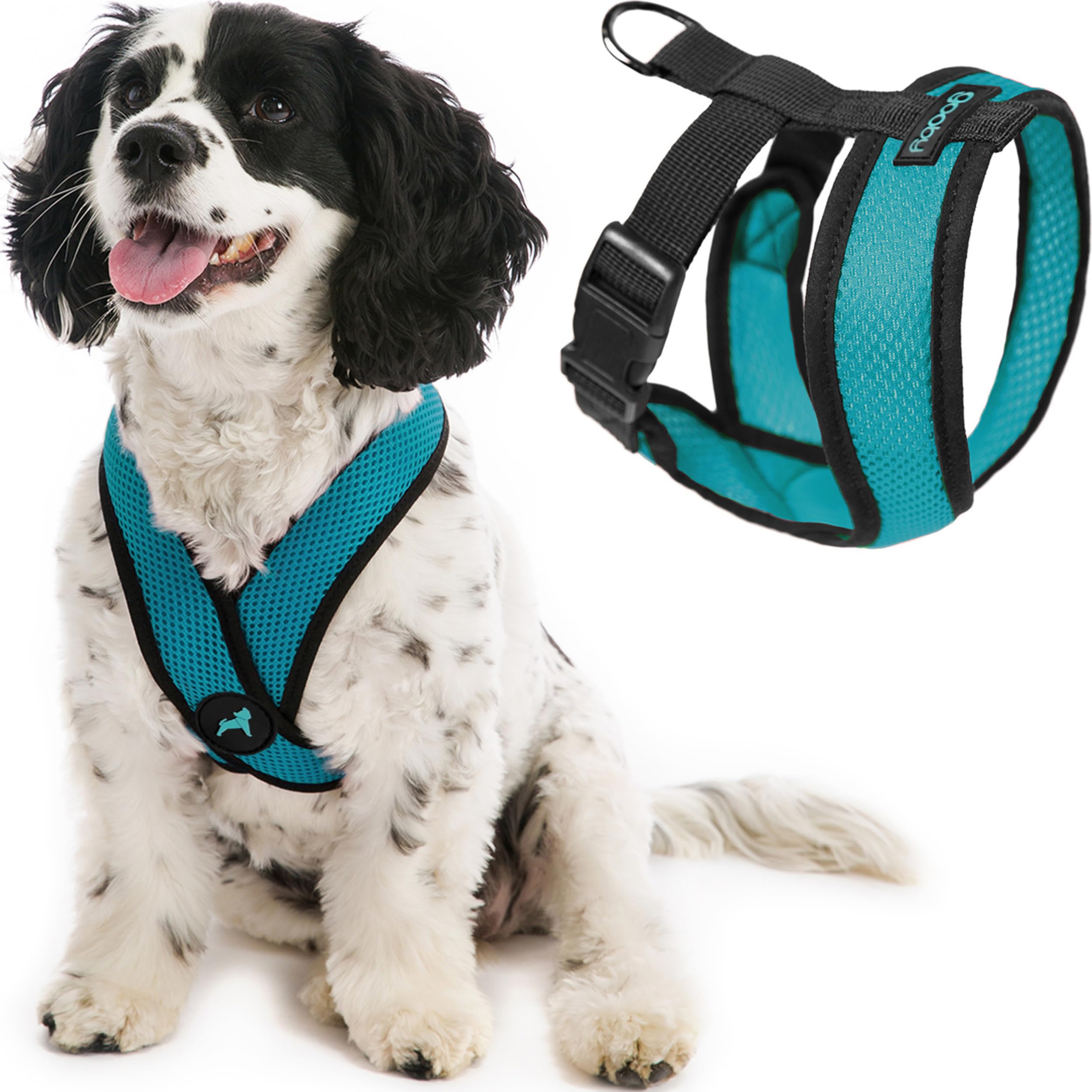 Gooby Comfort X Harness - Turquoise