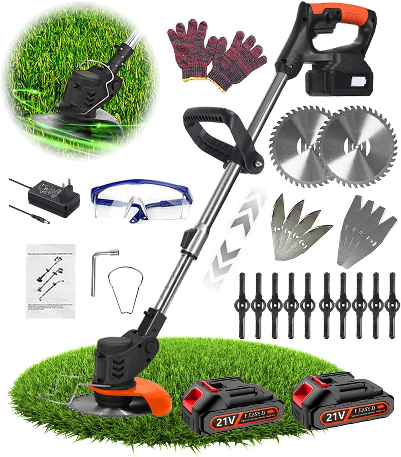 Decespugliatore Elettrici Con 2 Batterie - Foto 3