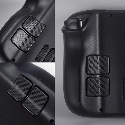 Miniatura 4 de Protector táctil compatible con Steam Deck Touch Trackpad (protector de trackpads + protector de 4 teclas, carbón - negro)