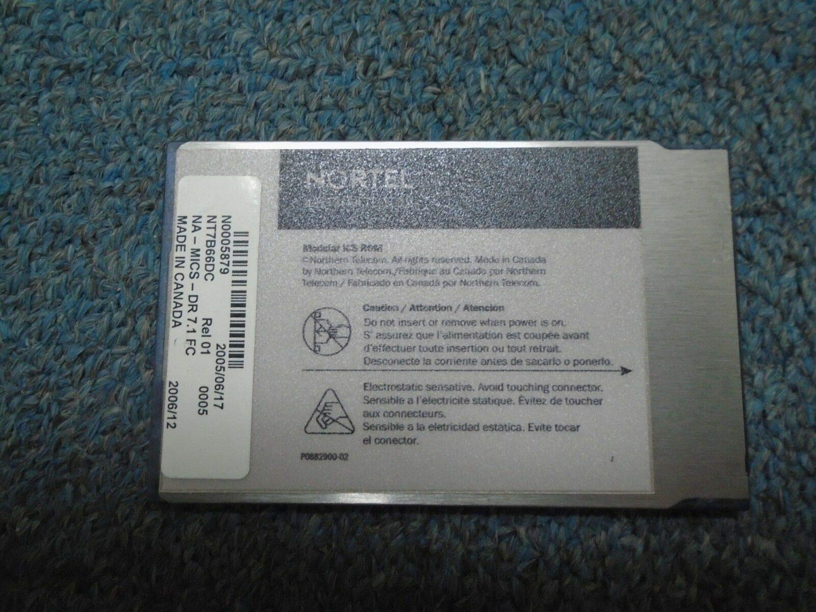 Nortel Norstar Modular ICS MICS - NT7B66DC DR 7.1 FC Cabinet Software Flash Card