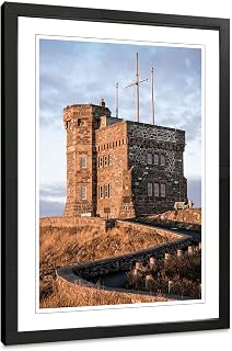 Signal HIll Vertical Wall Art Framed. Cabot Tower Original Photography Print. St Johns Newfoundland Canada Home Decor.