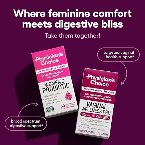 Miniatura 5 de Physician's Choice Probióticos vaginales para mujeres, únicos con raíz de regaliz, equilibrio de pH, control de olor, levadura, microbioma vaginal y