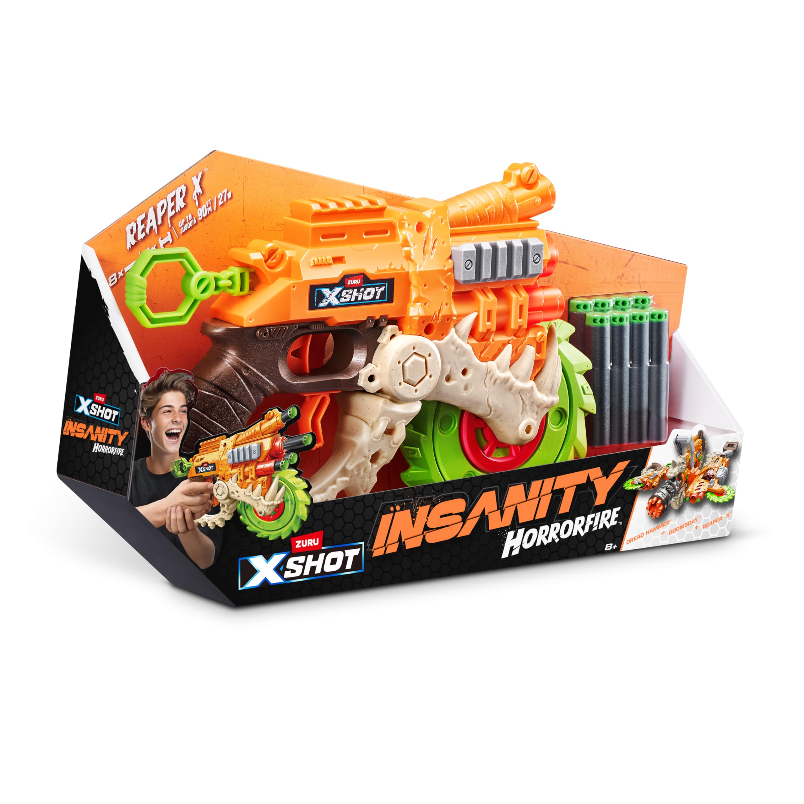 ZURU XSHOT Insanity Horror Fire Reaper-X with 8 Darts : Amazon.ca