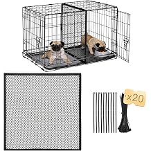 Upgraded Thickened Dog Crate Divider Panel for 36 Inch Crate, Durable Puppy Kennel Divider with Ties, Adjustable Training Accessory Divider Only 24" H x 22.5" W