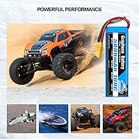 Vista 7 de Yowoo Batería de grafeno 3S 5000mAh 100C 11.1V LiPo RC Batería con enchufe XT90 para vehículos a escala 1/8 Arrma Slash VXL Slash 4x4 VXL E-maxx