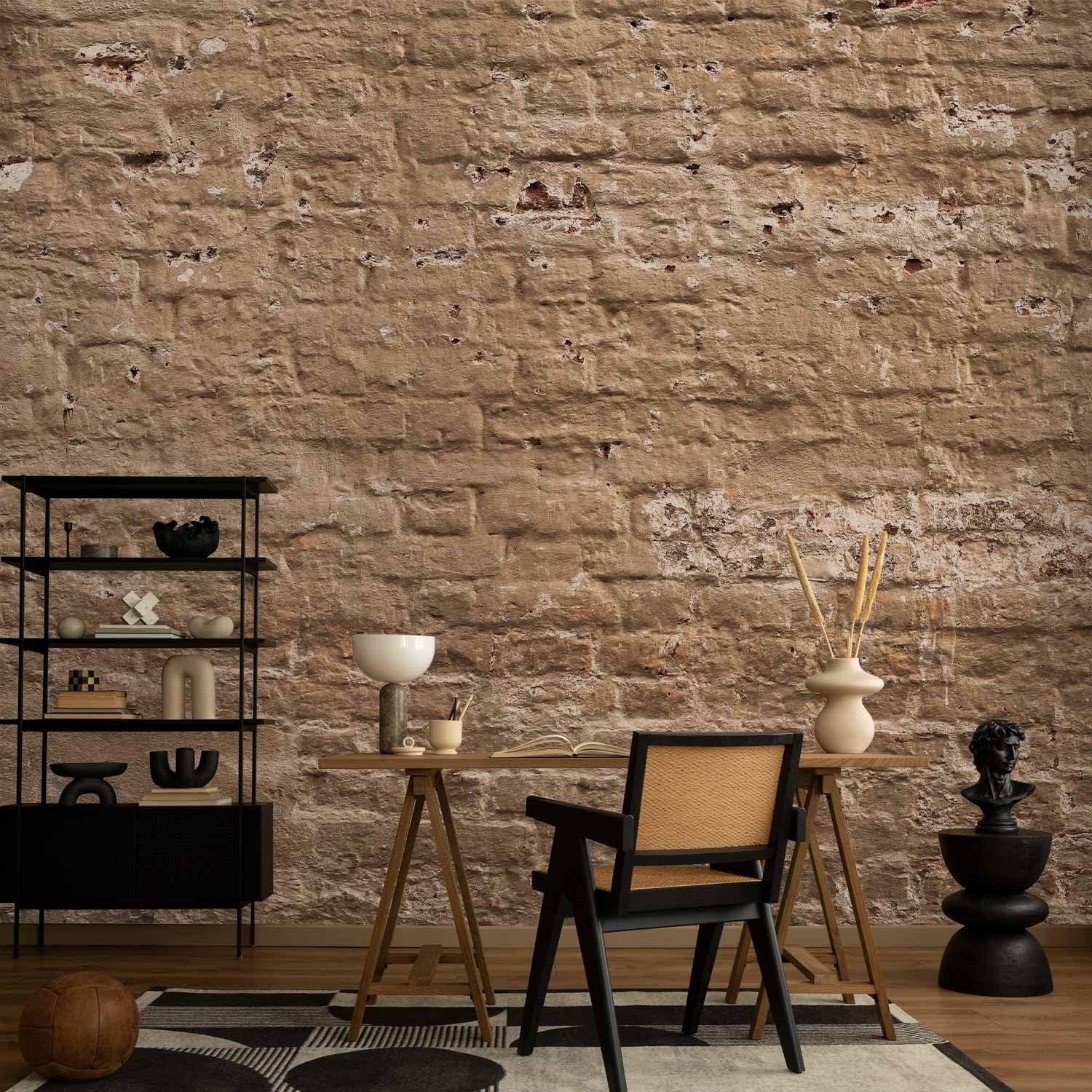 murando Fotomurales 400x280 cm Papel pintado tejido no tejido Decoración de Pared decorativos Murales moderna Diseno Fotográfico Ladrillo f-A-0507-a-c
