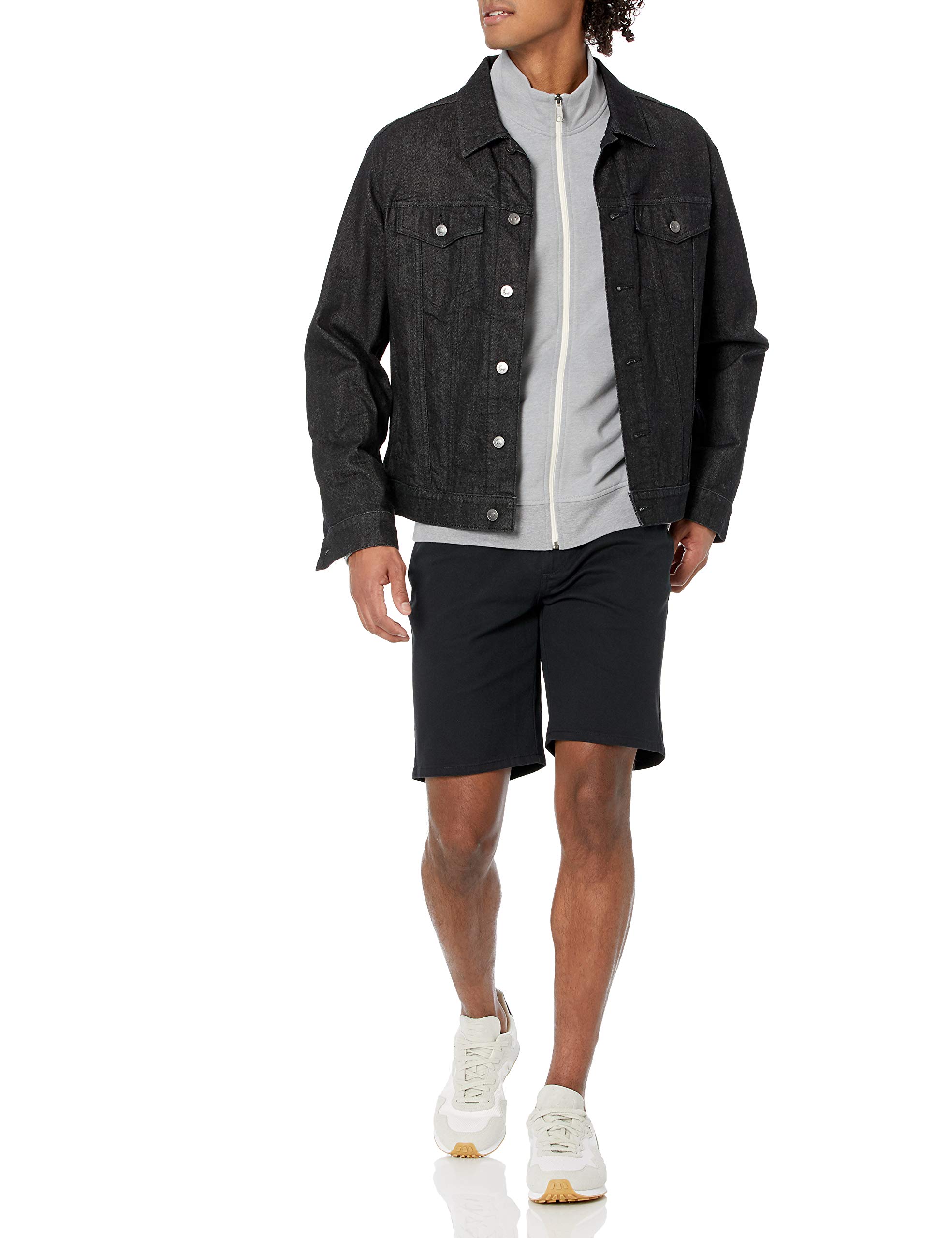 Amazon Essentials Felpa con Collo a Lupetto Leggera in Spugna Francese con Cerniera Integrale Uomo