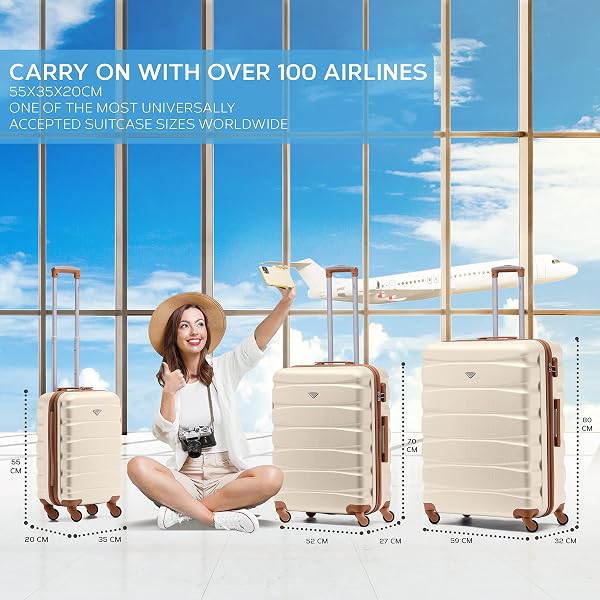 Flight Knight Lightweight 4 Wheel ABS Hard Case Extra Large Suitcase Approved for Over 100 Airlines Including easyJet, British Airways, Ryanair, Jet2, Emirates & Many More - Check-in Large Size 29" - 2