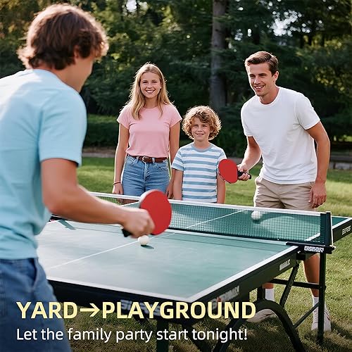 Miniatura 6 de Sportout Juegos de palas de ping pong, remo portátil de tenis de mesa con pelotas, estuche de almacenamiento de primera calidad, raqueta de tenis de