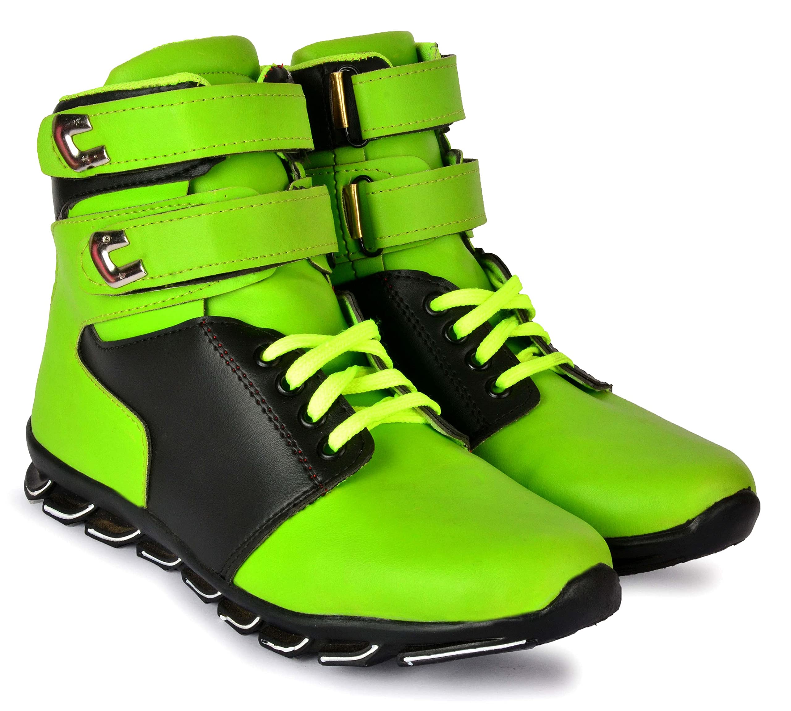 ZOMBICStreet Style High Top Fashion Sneakers & Dancing Shoes/Casual Shoes for and Boys' | Ankle Casual Shoes for Men Latest | Motorcycle Riding Boots |Bike Riding Biker Boots.