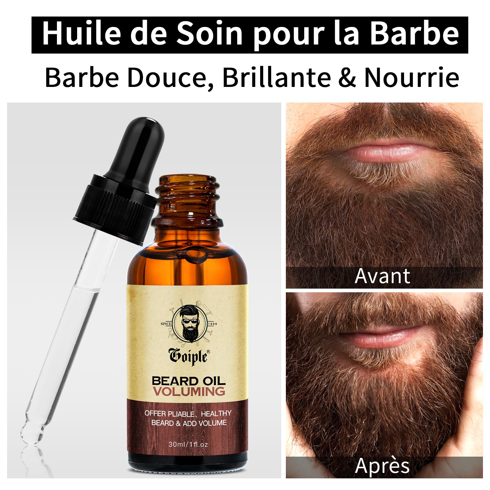 Outils De Mise En Forme De La Barbe Sha Performbeard - Lisseur De Barbe, Guide De Modèle De Barbe, Rasoir Professionnel à Bord Droit, 10 Pièces