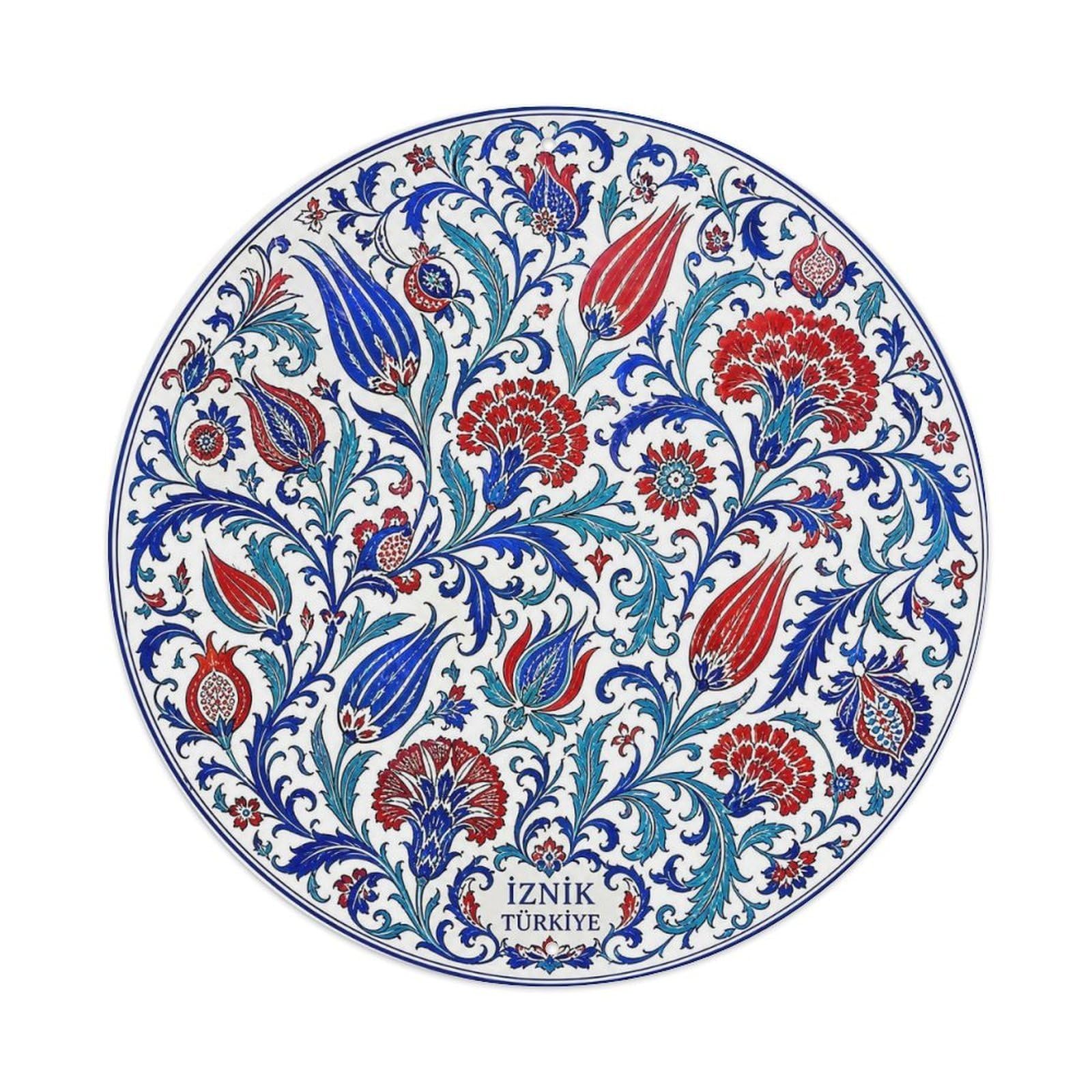Iznik Turkey Tile Floral Botanical Heritage Metal Tin Sign
