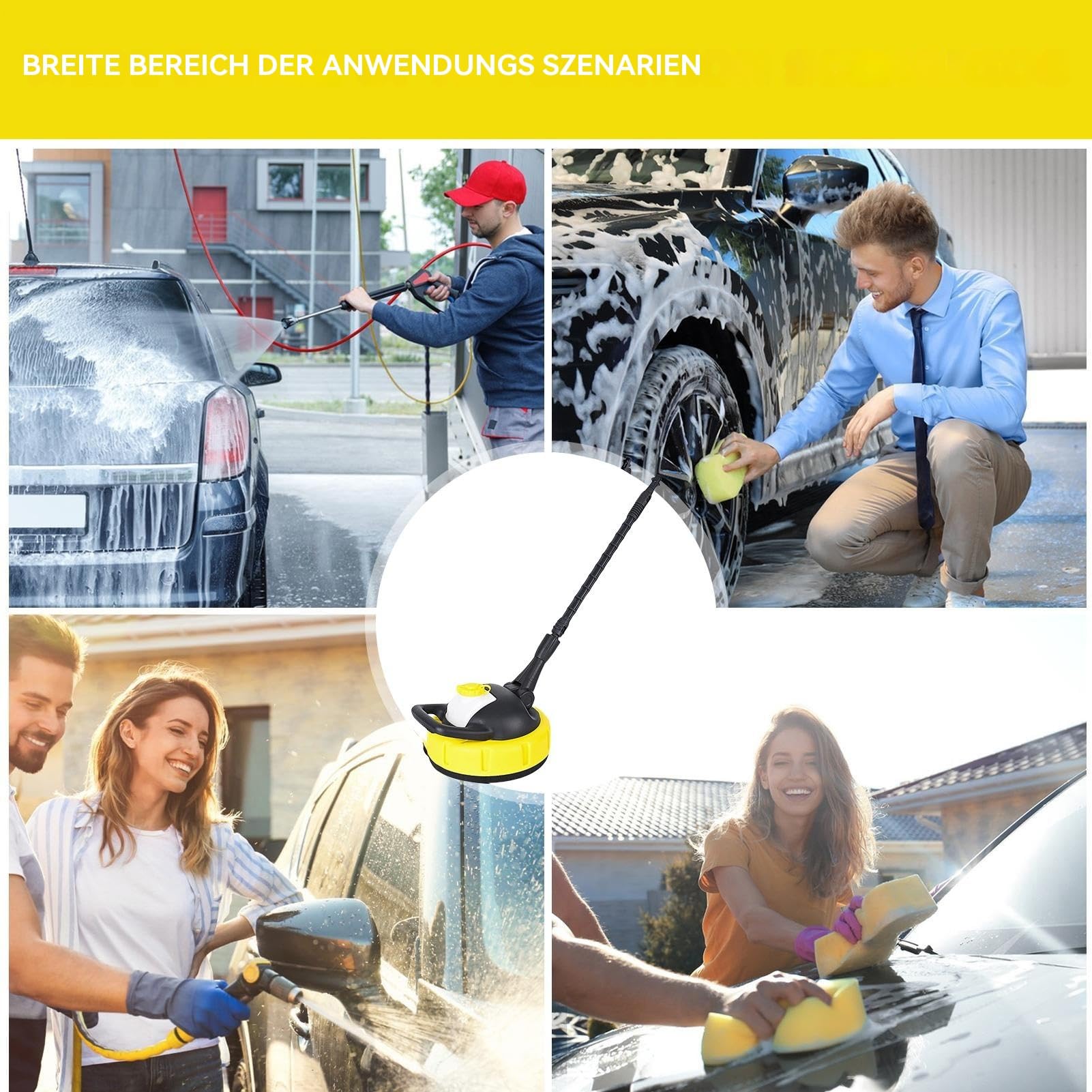 Limpiador De Superficies Hidrolavadora Accesorios Repuestos Suministros | Disco Para Hidrolimpiadora Eléctrica Accesorios Para Limpieza De Entradas, Patios, Suelos, Exteriores, Coches Y Mant