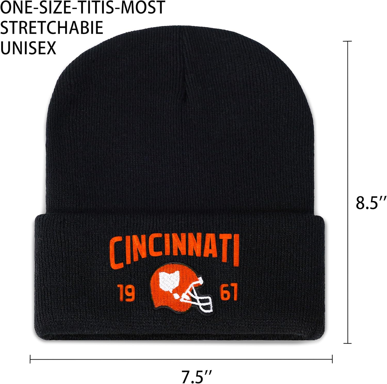 Sport Beanie for Men Women Apparel Gifts Costume Embroidered Beanie Gift for Men - Image 4