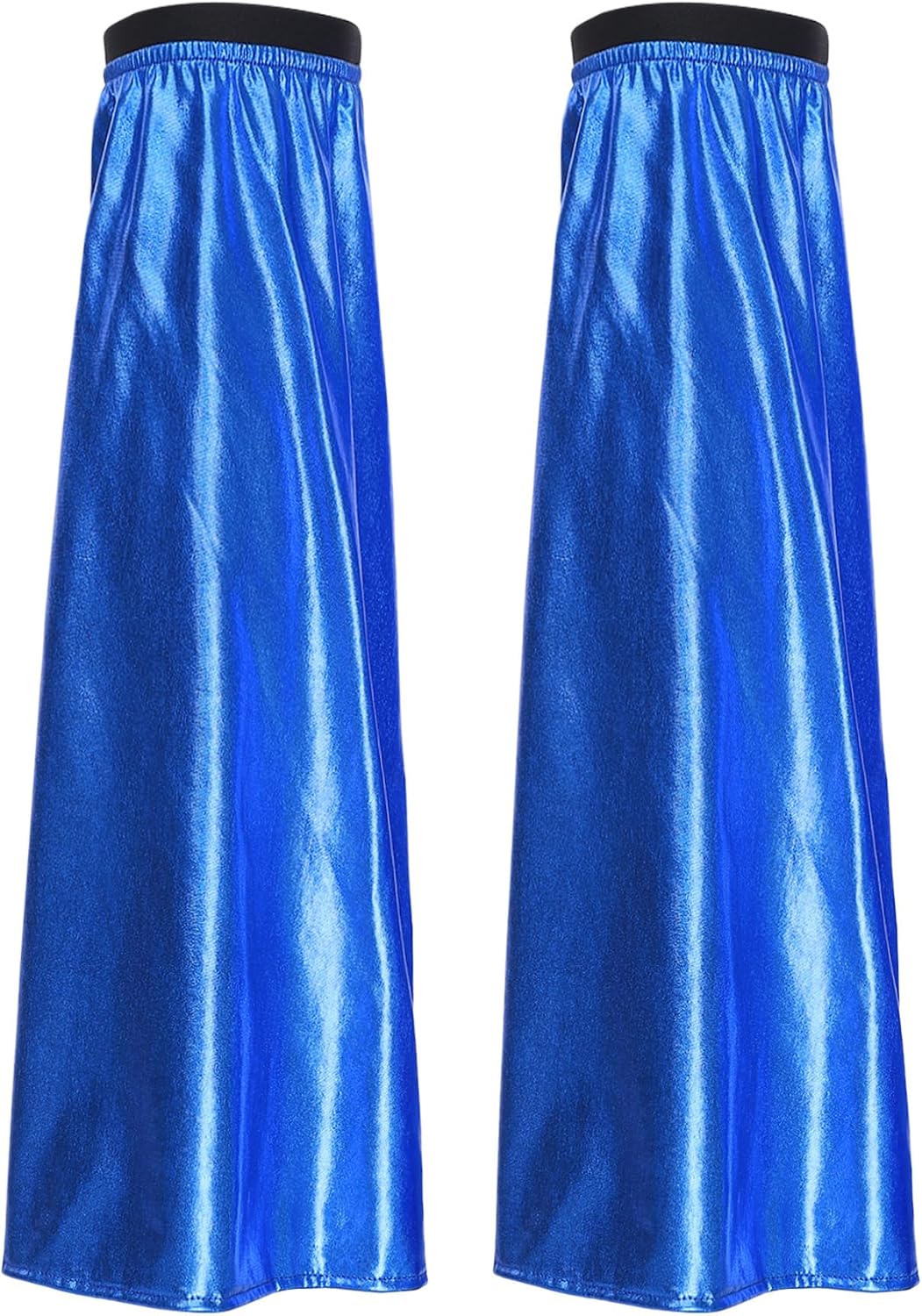 Freebily Mens Metallic Shiny Leg Covers Halloween Harajuku Flared Leg Warmer Accessory for Rave Party