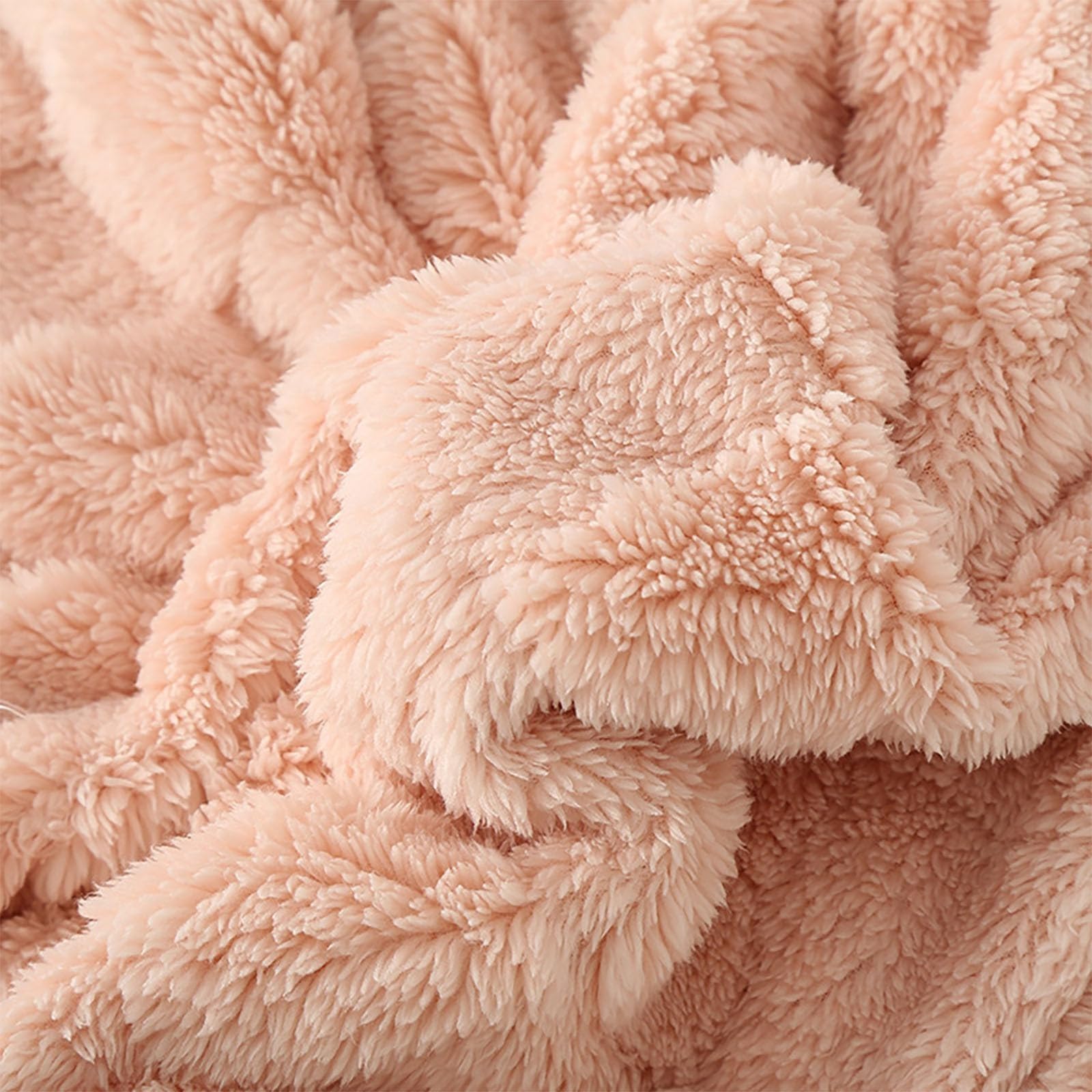 Generisch Pijama de franela para mujer, conjuntos de pijama de felpa mullido, cuello redondo, jersey de manga larga, ropa de salón, holgada, acogedora, juego de invierno, ropa de dormir térmica de dos