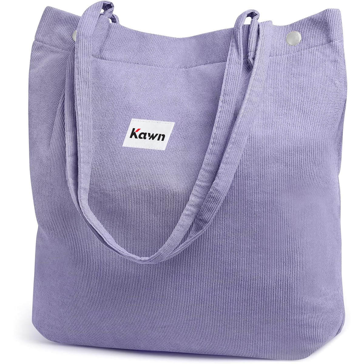 Kawn® Women Corduroy Tote Bag Canvas Shoulder Purse Reusable Shopping Bag Grocery Bag Large Capacity Washable Handbag Girls Shoulder Bag with Inner Pocket For Daily Use Work Travel