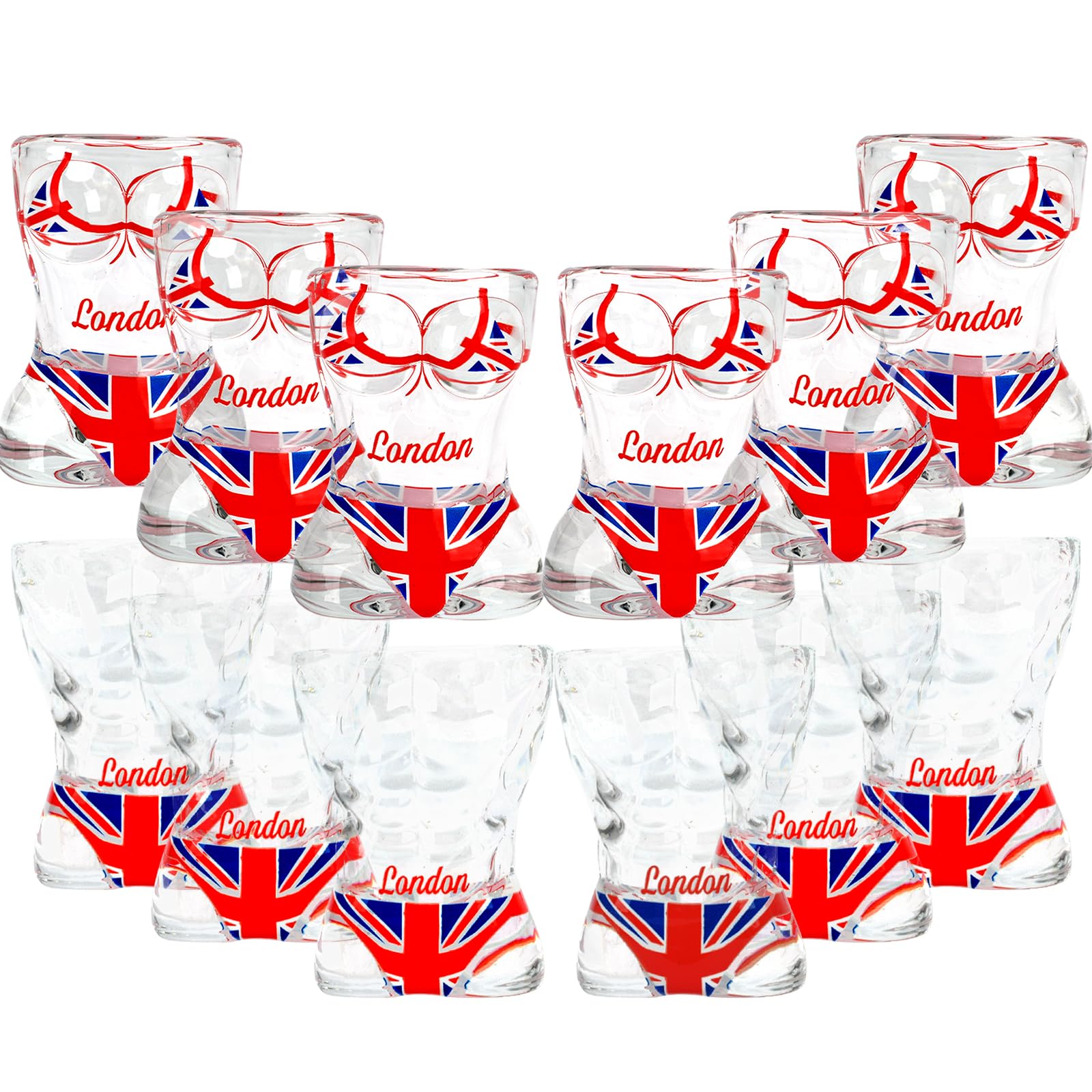Verres à shot motif drapeau britannique, le cadeau idéal pour barman