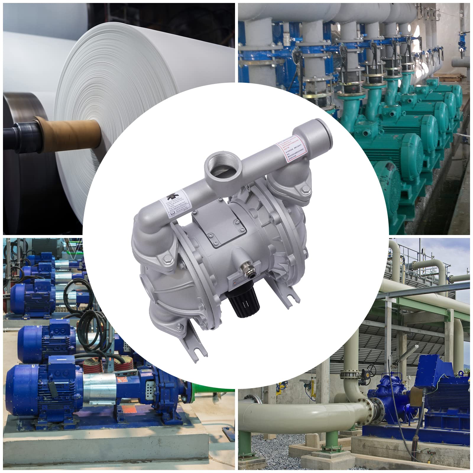Pompa a membrana ad aria QBK-40L aria a doppia membrana pompa pneumatica chimica per acqua e fluidi petroliferi a bassa viscosità