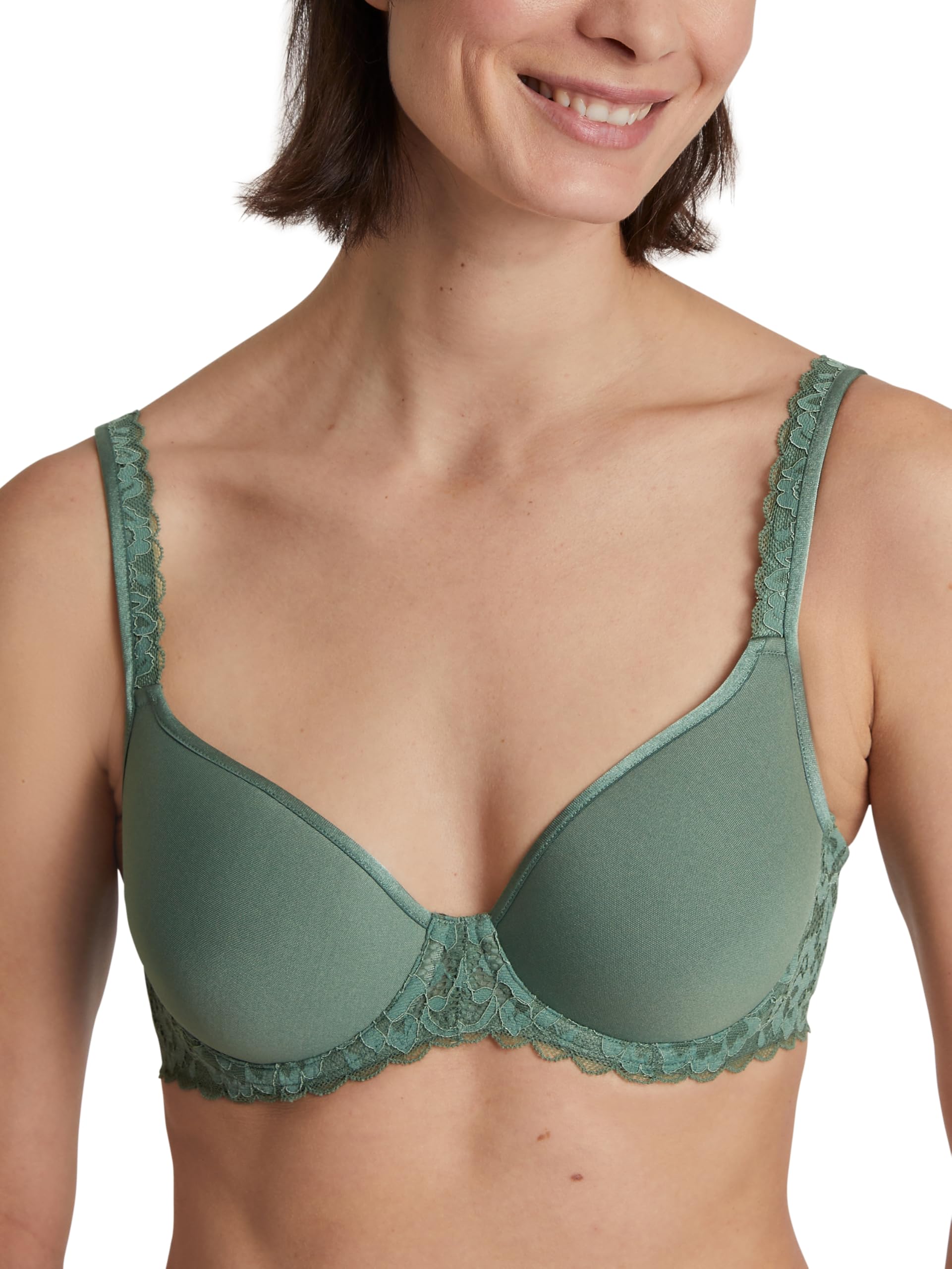 CALIDA Women's Natural Comfort Lace Bra, Laurel Green,