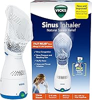 Vicks Sinus Steam Inhaler - Non-Medicated Relief for Sinus Congestion, Allergies, Colds & Vocal Steam Therapy with VapoPads