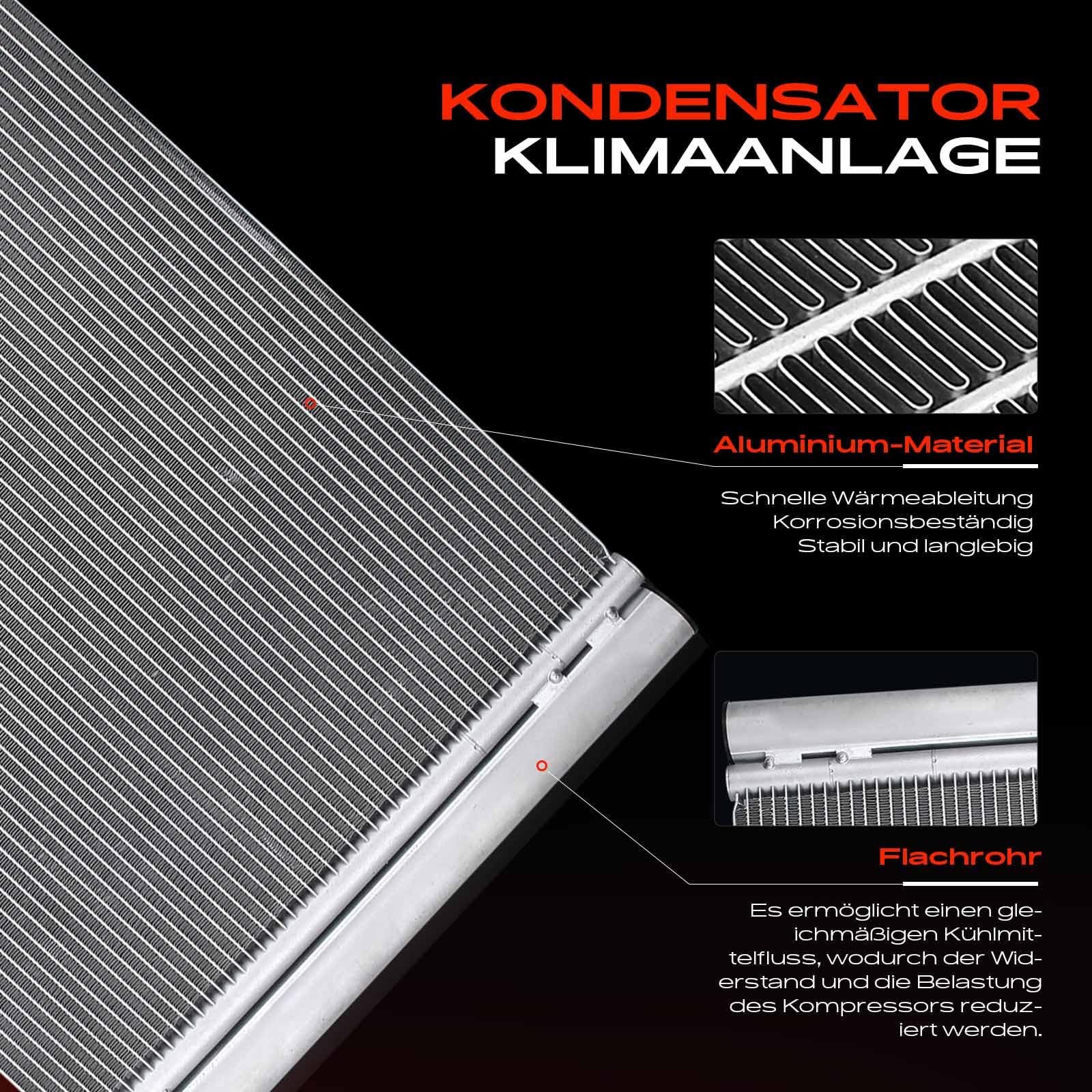 Frankberg Kondensator Klimaanlage mit Halter & Trockner 64509169772