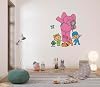 Childrens Educational Animation TV Series Characters Vinyl Decoration Pocoyo Nina Elly Loula & Baby Bird Cartoon Art Design 20 x 21 Kids Bedroom Playroom Removable Wall Decal Sticker