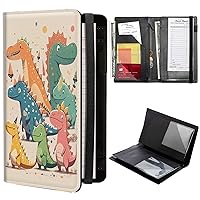 Vista 26 de Libros de calaveras para camarera, de piel sintética, con cierre de vendaje elástico, organizador con bolsillo con cremallera, 11 bolsillos