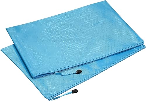 Miniatura 11 de PATIKIL Bolsas impermeables con cremallera, paquete de 2 carpetas de almacenamiento de documentos B4, bolsa para lápices para viajes de oficina