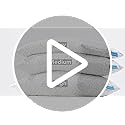 SUPA MODERN Cooling Pillows Queen Size Set of 2, Shredded Memory Foam Pillows for Sleeping 2 Pack, Adjustable Firm Bed Pillow for Side Back Stomach Sleepers, Cool Luxury Gel Pillow for Neck Support