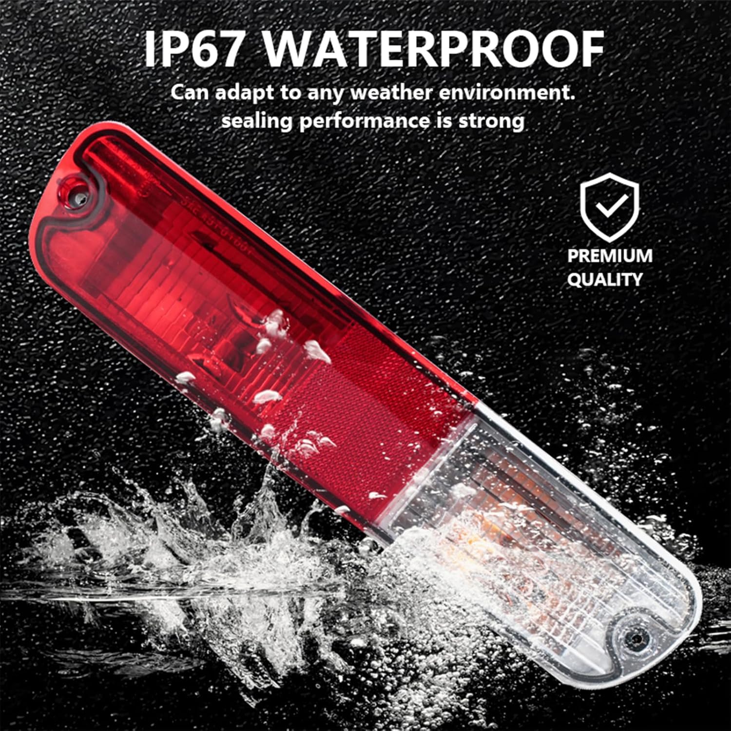 For Mitsubishi Pajero Montero V73 V75 V77 2003-2007 Rear Bumper Lamp Tail Lamp Reflector Signal Lamp Brake Lamp With Bulb Red