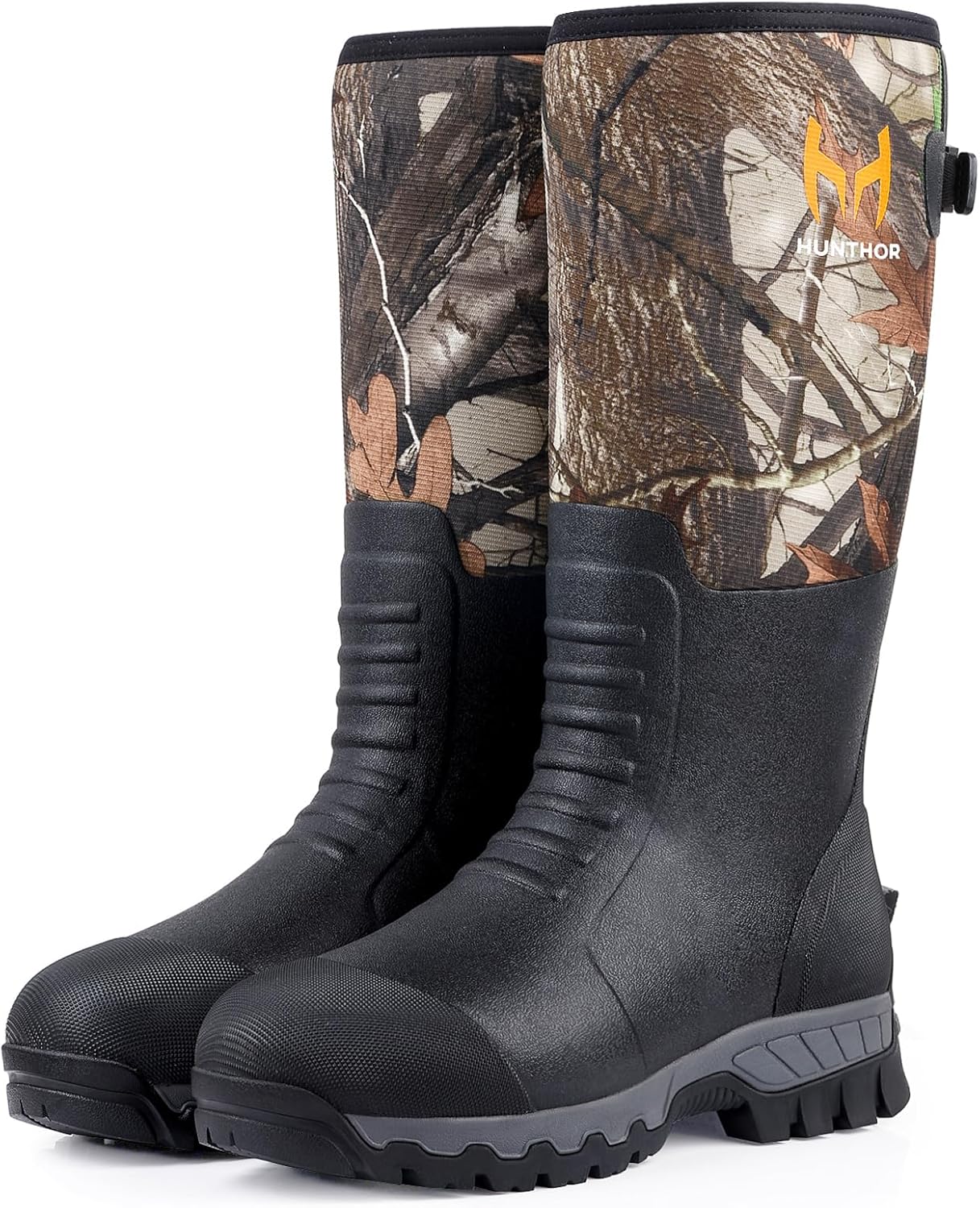 Snake Boots for Men Waterproof, 6mm Neoprene Insulated Rubber Hunting Boots for Farm Work, Fishing and Wet Terrain