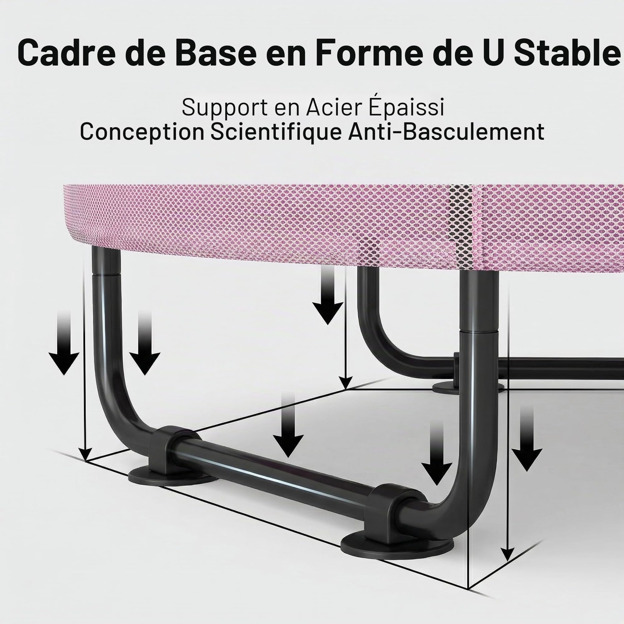 Trampoline pour Enfants, Trampoline réglable pour bébé en Bas âge avec Panier de Basket-Ball, Trampoline pour Tout-Petits d'intérieur et d'extérieur, Convient pour Les Cadeaux d'anniversaire