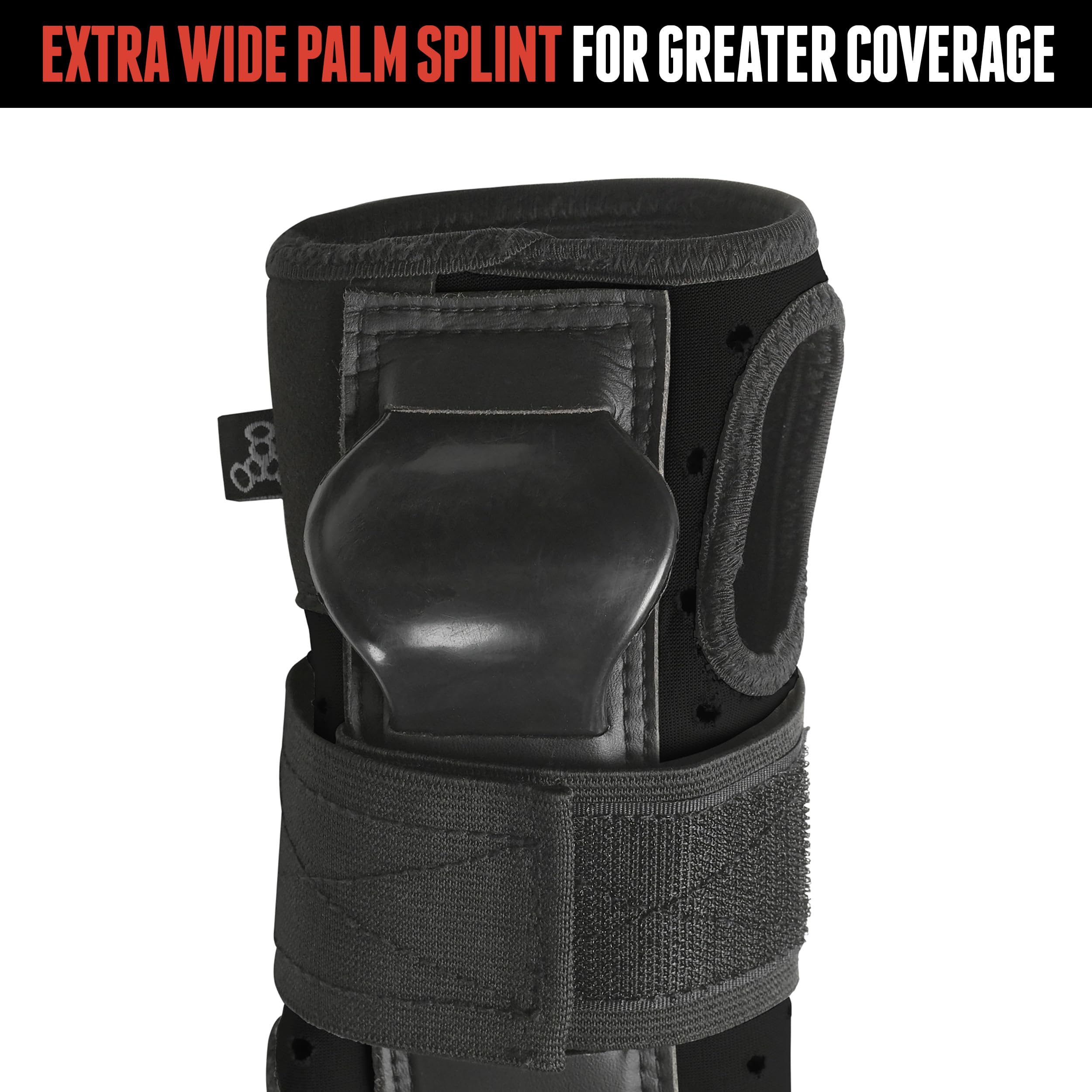 Triple 8 Protectores de muñeca Rd Wristsaver Muñequera, Unisex, Negro, M