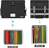 Tamfile Fireproof Document Box Waterproof File Organizer Box Foldable Document Storage Box with Handles Portable File Box for Hanging Letters/Legal Folders Black