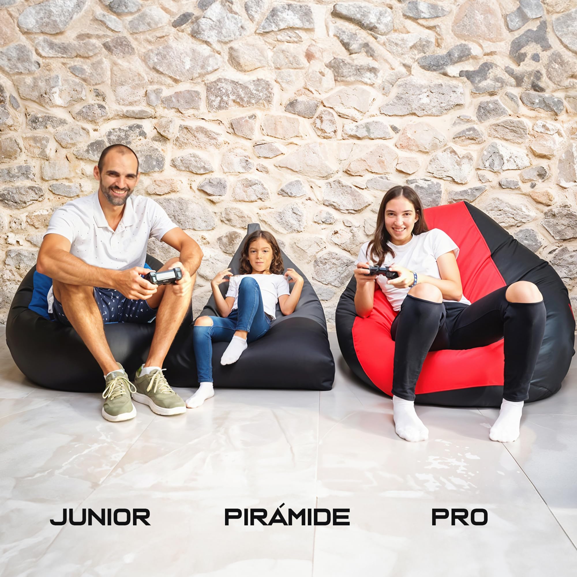 HAPPERS Puff Gamer Junior Azul