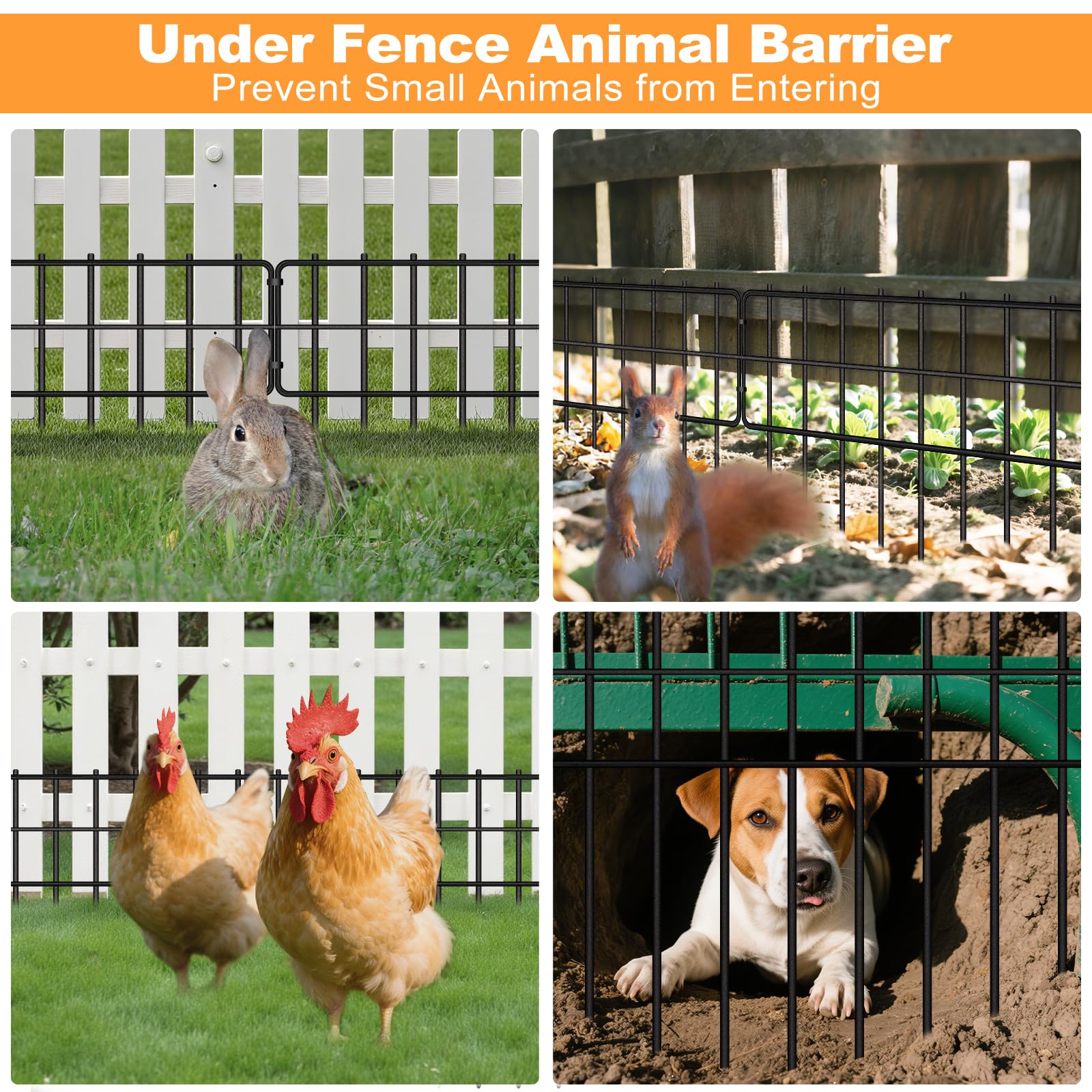 Snapklik.com : 19 Pack Garden Animal Barrier - 1.65inch Spike Spacing ...