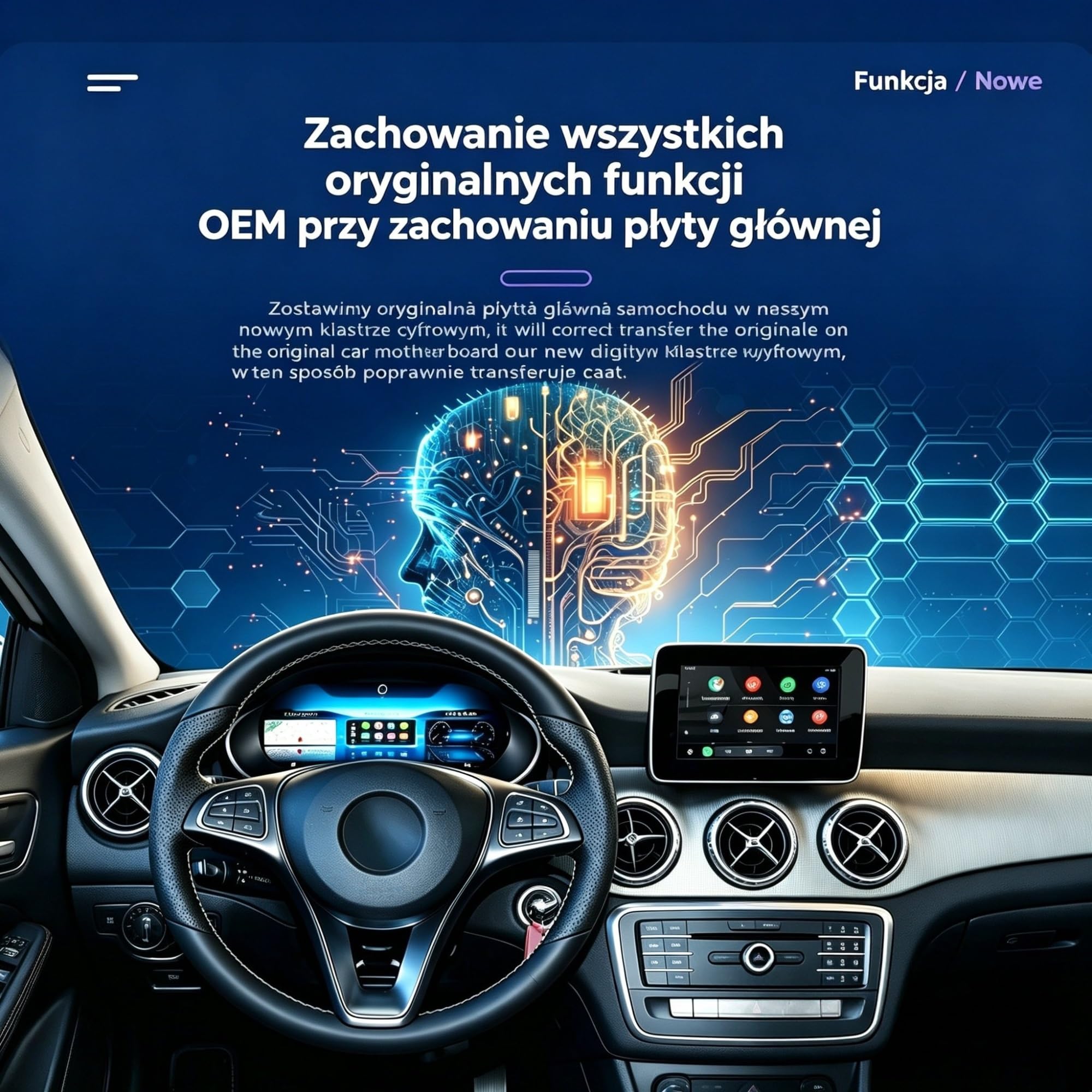 Pantalla para Coche para GLA CLA A W176 2014-2019
