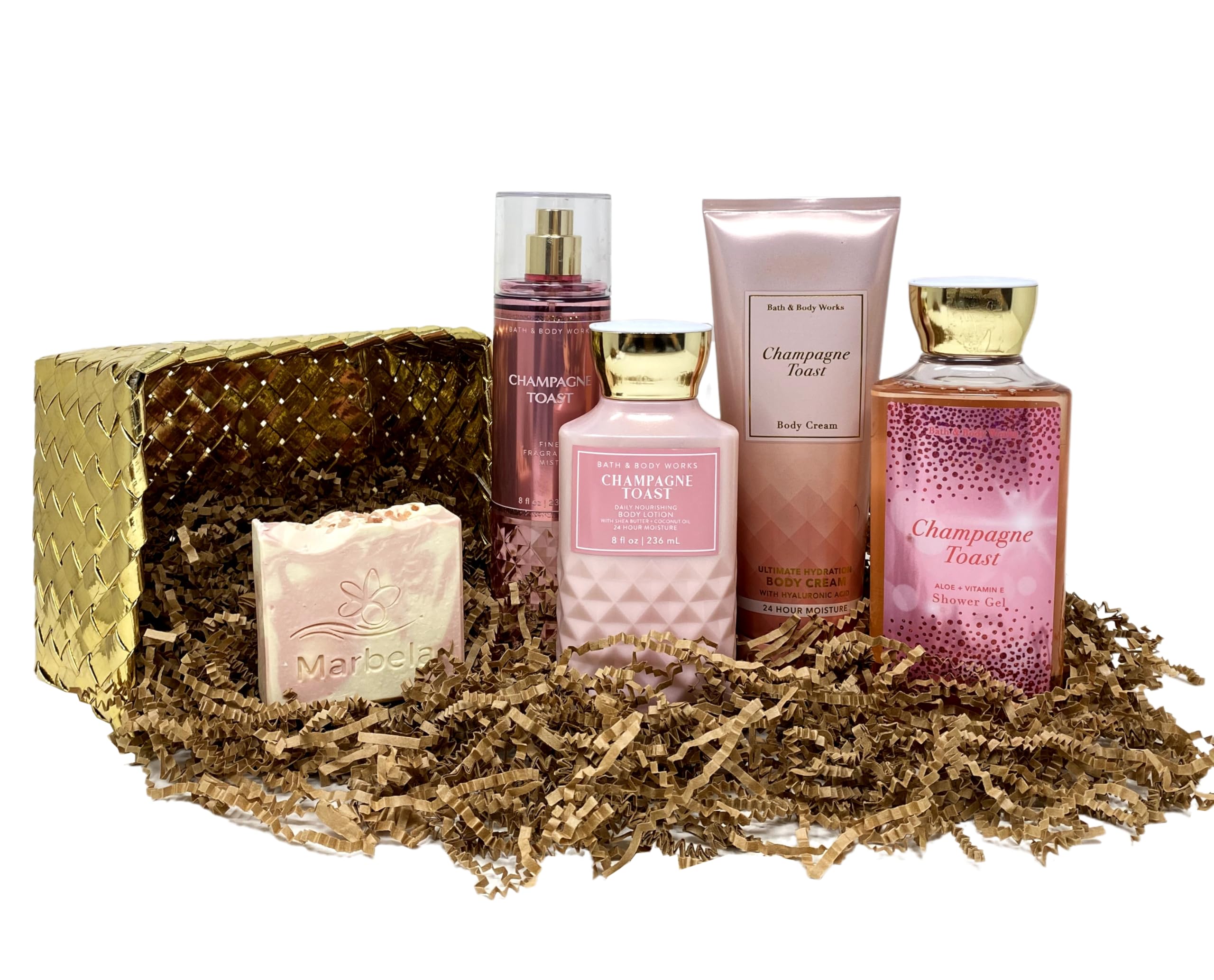 Amazon.com : Bath & Body Works Champagne Toast Deluxe Gold Woven