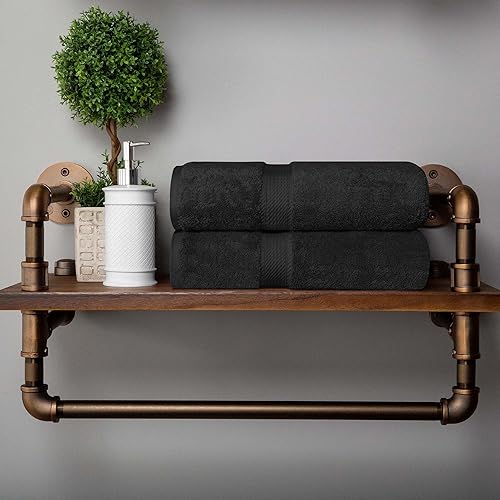 Vista 531 de SUPERIOR - Juego de toallas de algodón egipcio de 28.22 oz/m², incluye 2 toallas de baño, 2 toallas de mano, 2 toallas para la cara, artículos