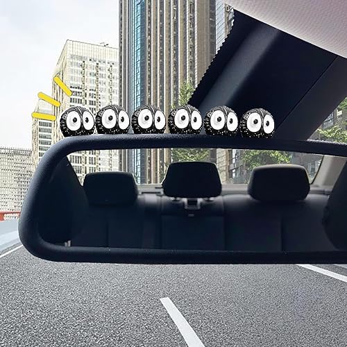 Miniatura 3 de 20 piezas de bonitos espejos retrovisores para decoración de automóvil, salpicadero, mini automóvil, accesorios divertidos para decoración de coche,