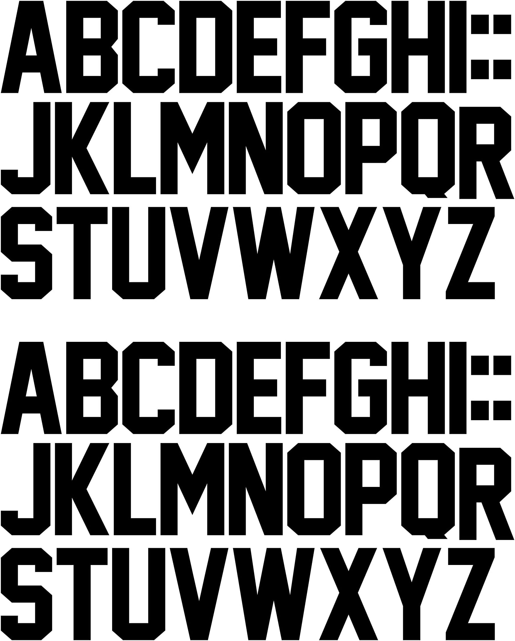 3inch IronOn Letters Heat Transfer Letters DIY Letters