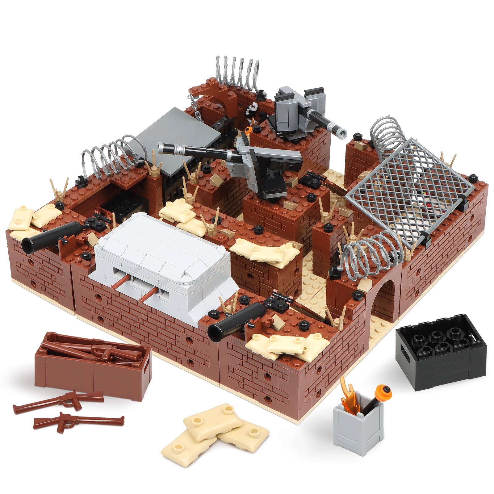 Finger Rock War trenches Building Blocks 833PCS