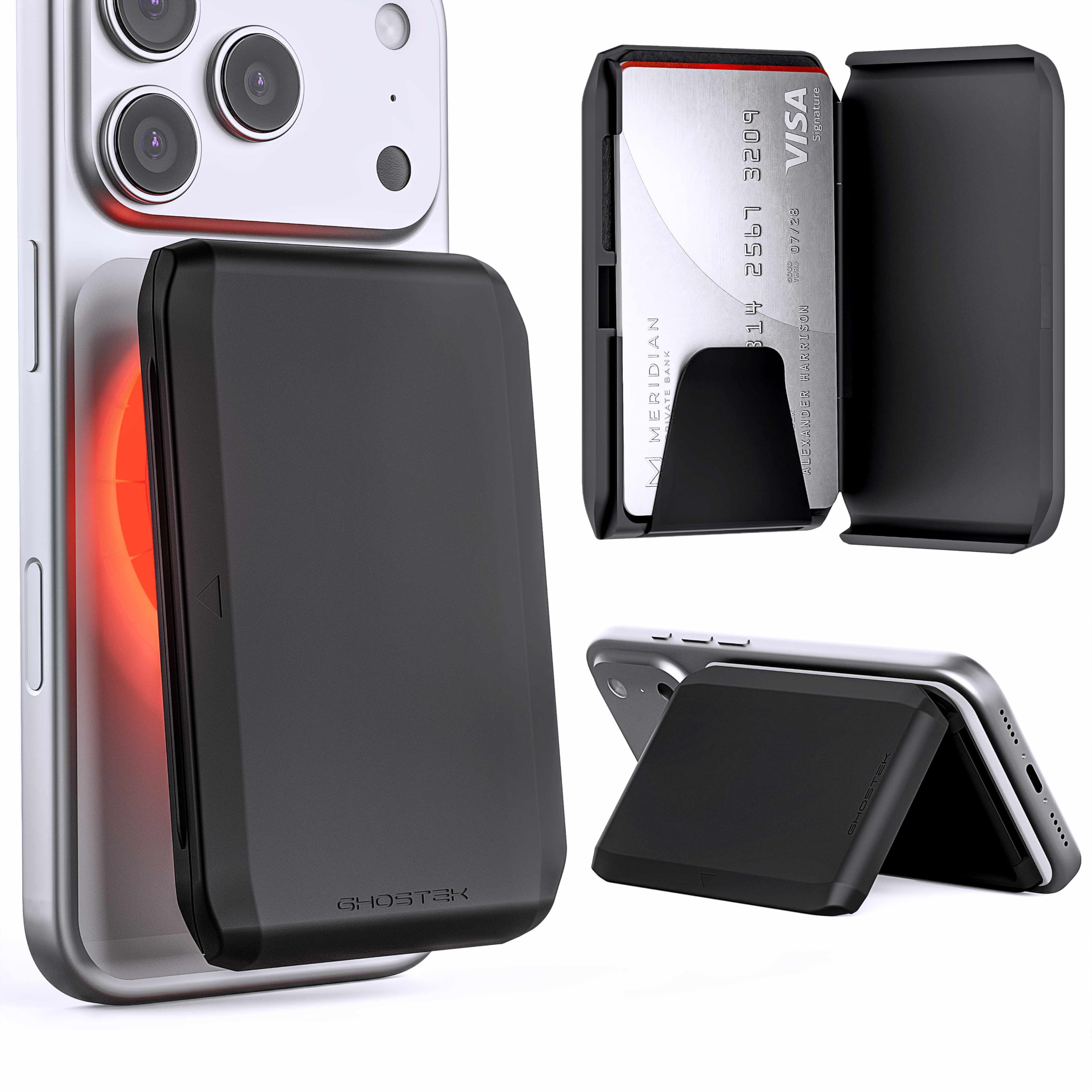 Amazon | Ghostek EXEC6 磁気ウォレットカードホルダー - MagSafe対応