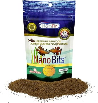 Northfin Nano Bits Fish Food, Slow-Sinking Pellets, 0.5mm, 80g